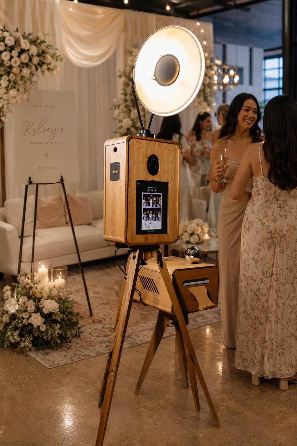 Bridal shower photo booth