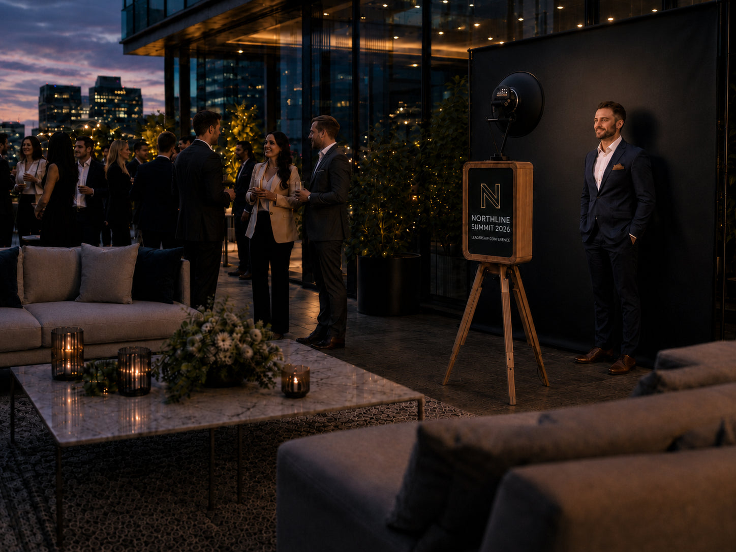 Corporate event photo booth