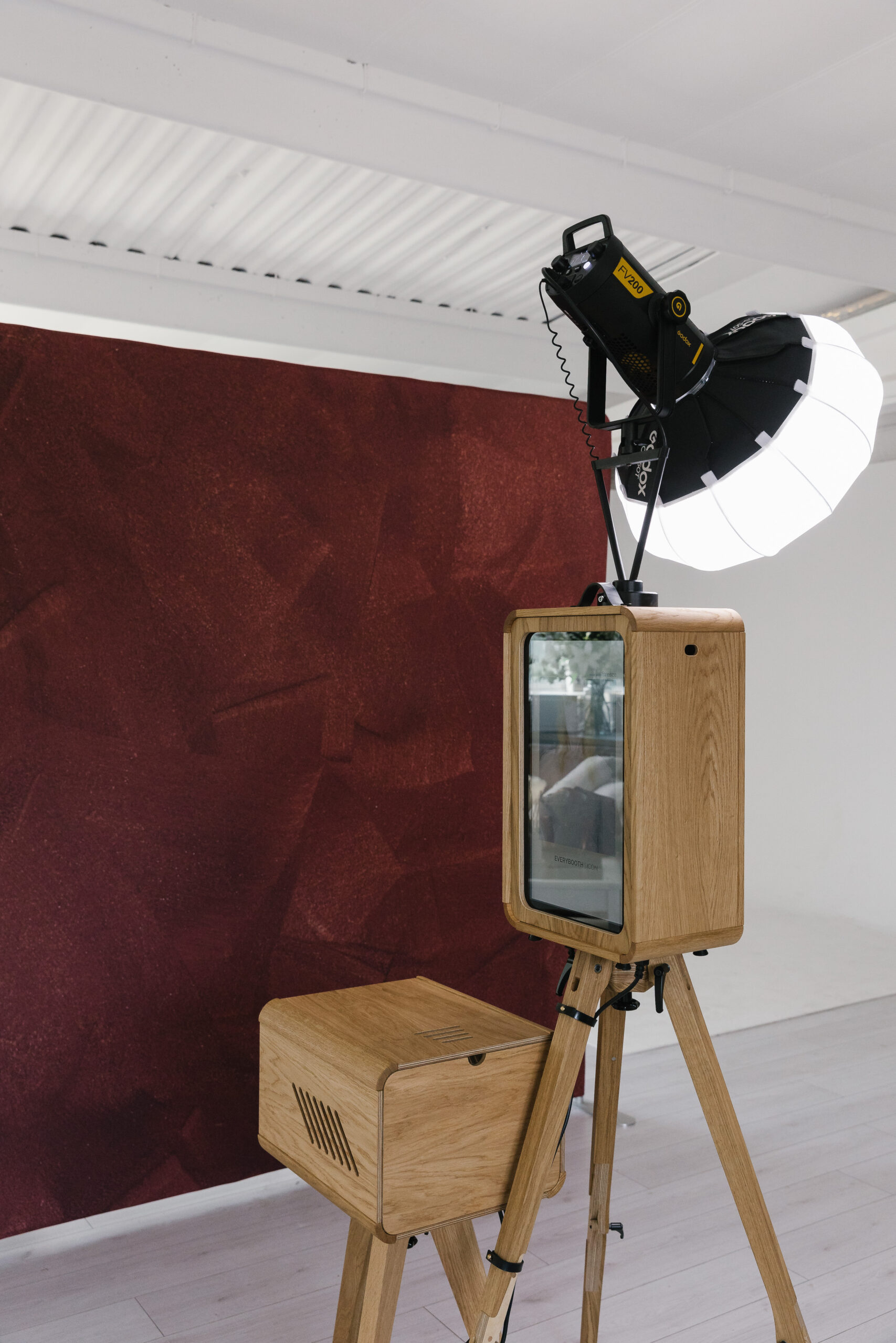 Interactive digital photo booth station